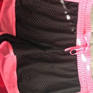 Pink and black shorts for juniors